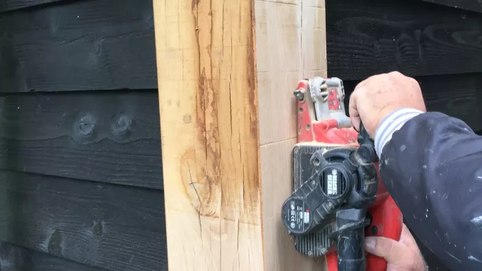 Eiken balken mooi maken